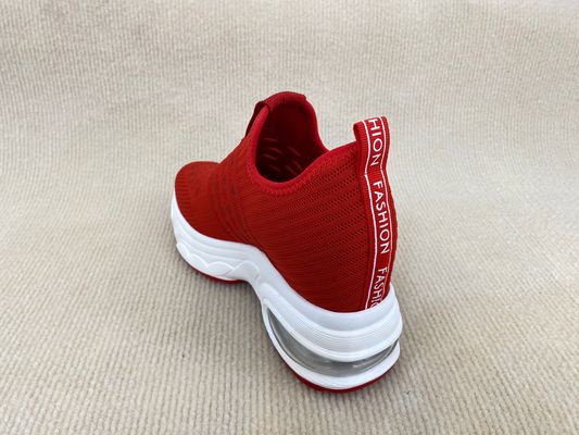 Red Ladies Flatform Loafers Summer Women'S Casual Comfortable Platform Loafers