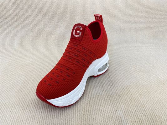 Red Ladies Flatform Loafers Summer Women'S Casual Comfortable Platform Loafers